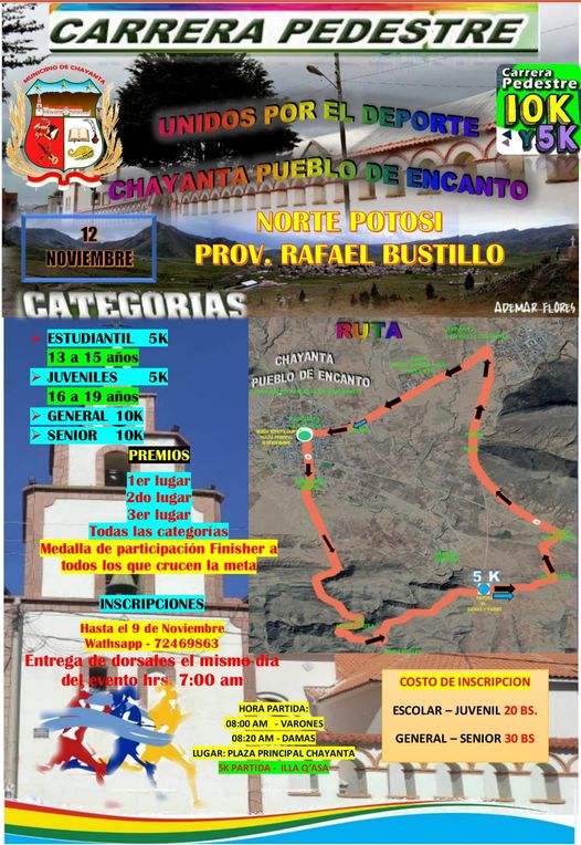 Carrera Pedestre Unidos por el Deporte Chayanta