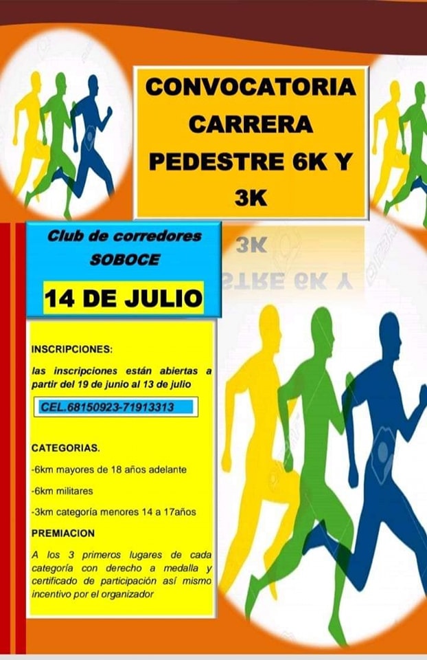 Carrera Pedestre 6k -3k