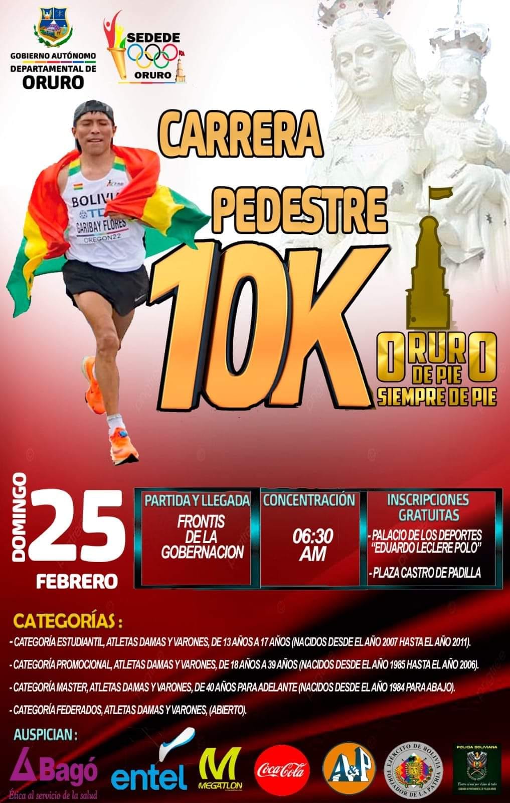 Carrera Pedestre 10K Oruro