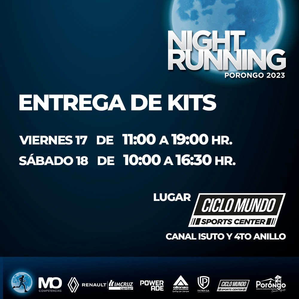 Entrega de Kits Night Running 2023