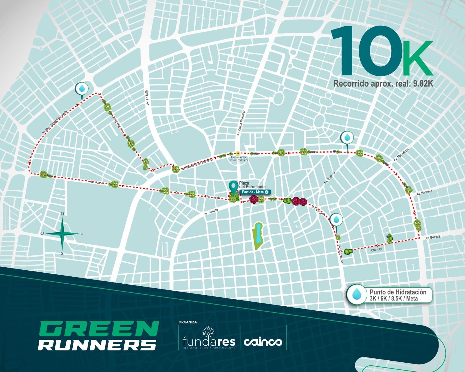 Recorridos carrera Green Runners 2024