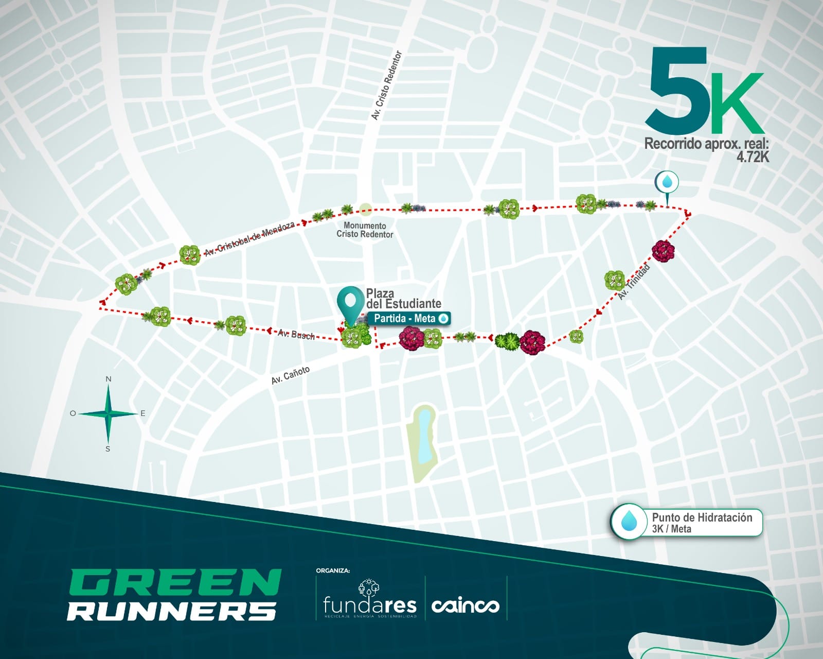 Recorridos carrera Green Runners 2024