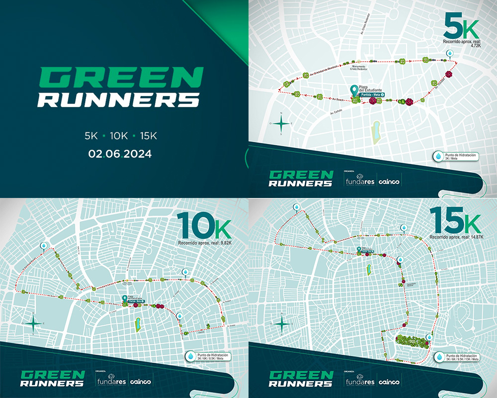 Recorridos carrera Green Runners 2024