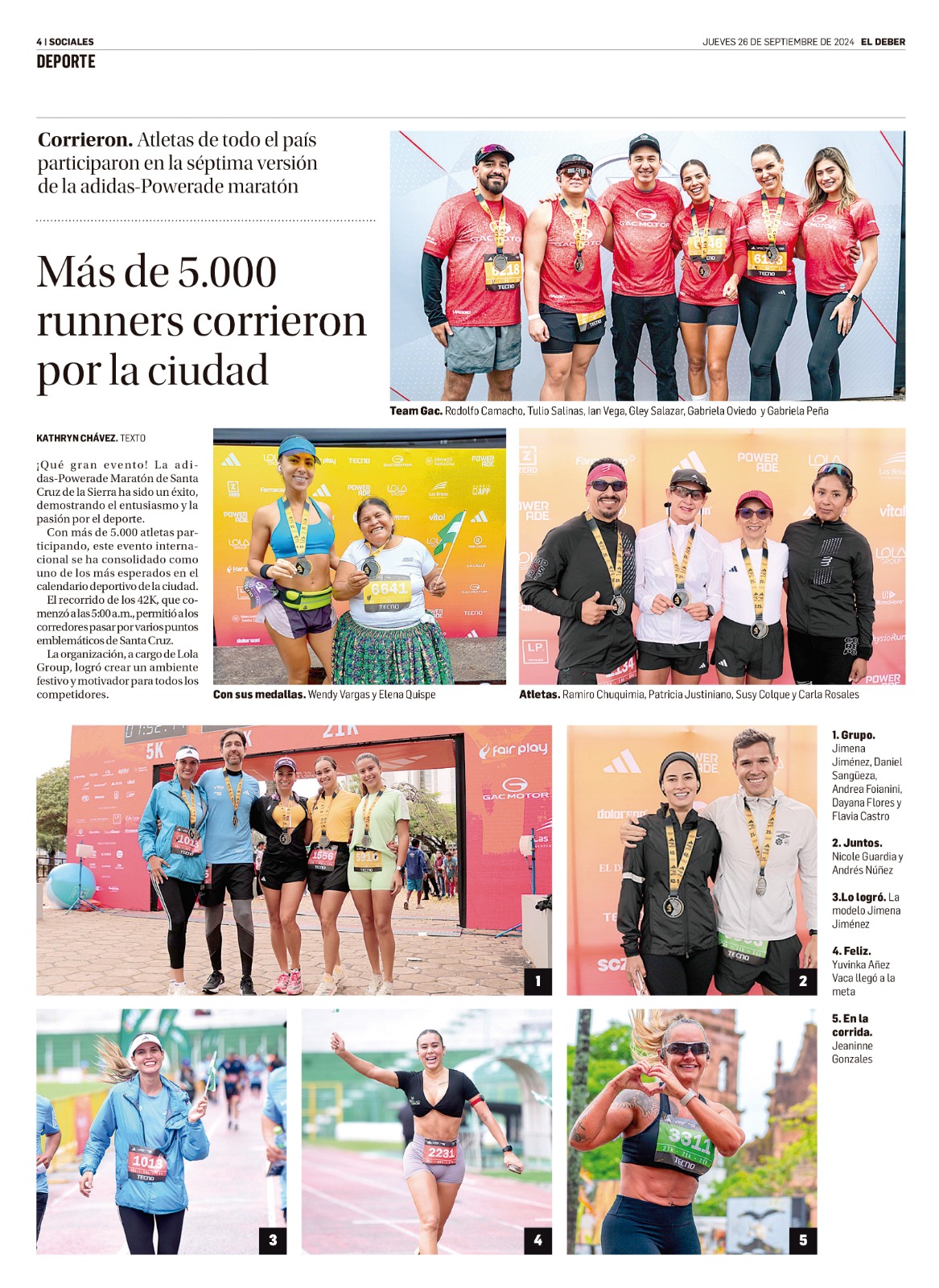 Más de 5000 runners corrieron por la ciudad